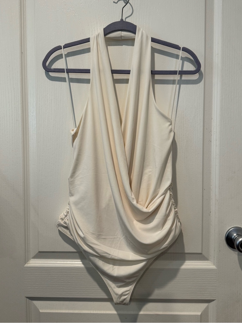 Abercrombie & Fitch Draped Halter Bodysuit